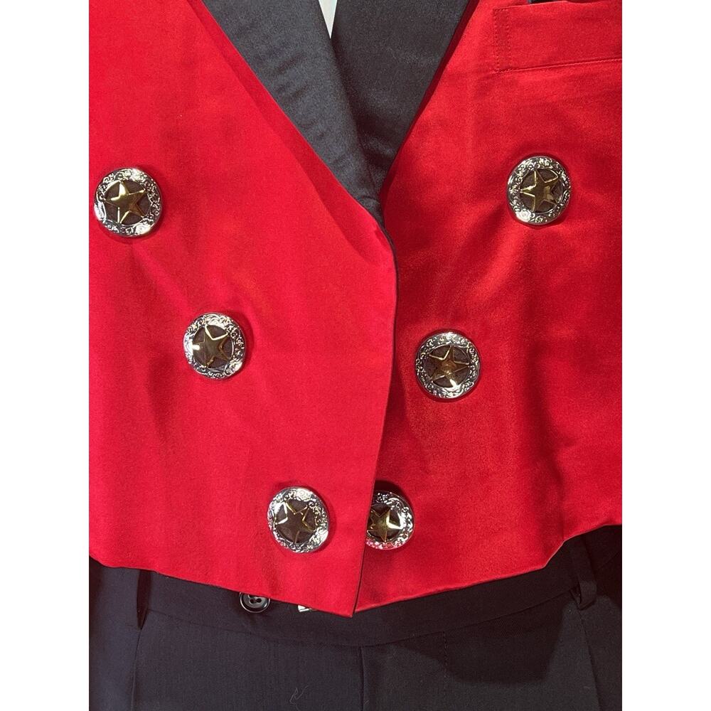 Ringmaster 44R Vintage Custom Made Hong Kong Red Long Tails Jacket Rare - Picture 5 of 16